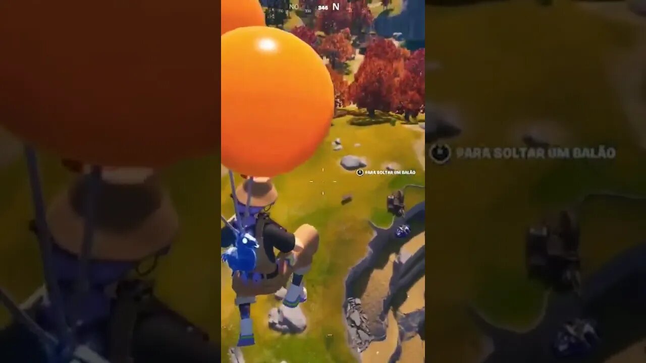(20K XP) Use balões (pra curtir o visual da #ilha ) #fortnite #shorts #fortnitebirthday