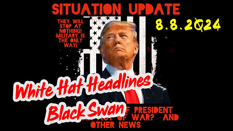 Situation Update 8-8-2Q24 ~ White Hat Headlines "Black Swan"