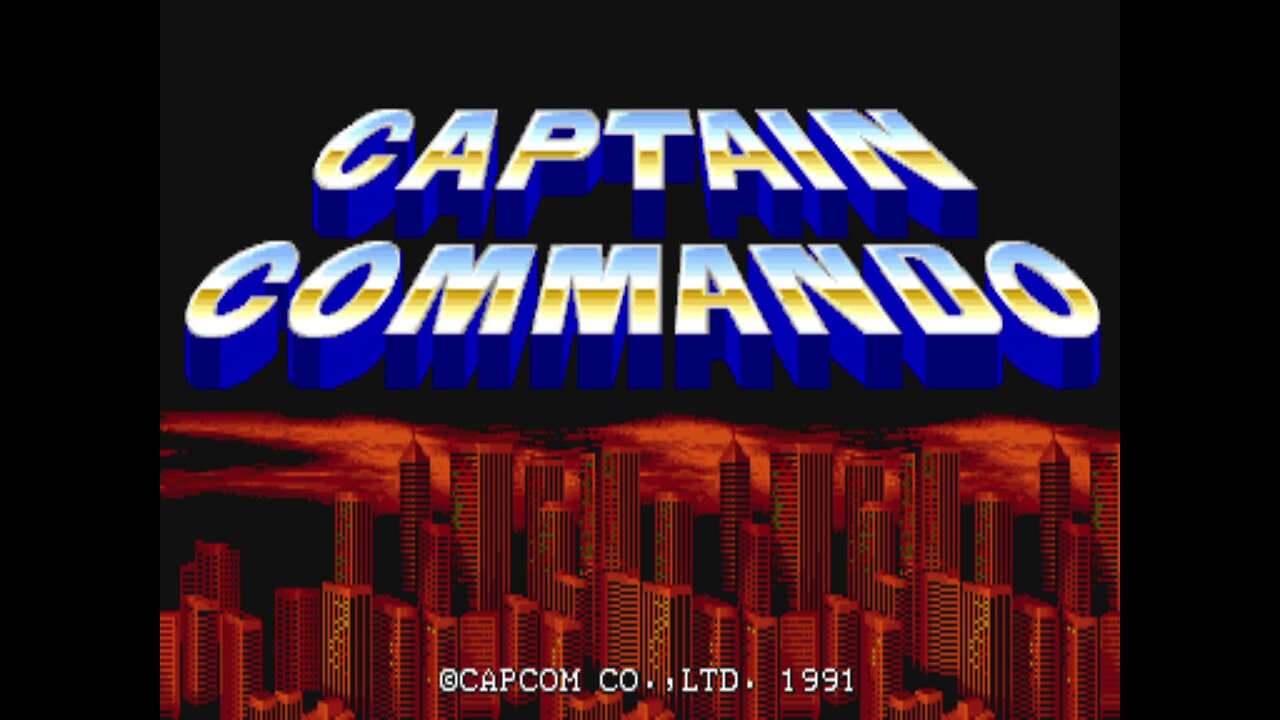 Captain Commando Arcade Game, Capcom 1991, long play