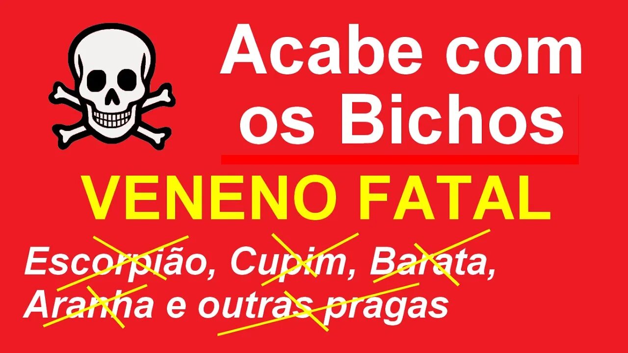 Livre-se dos Bichos. Veneno muito eficiente para acabar com os bichos em casa.