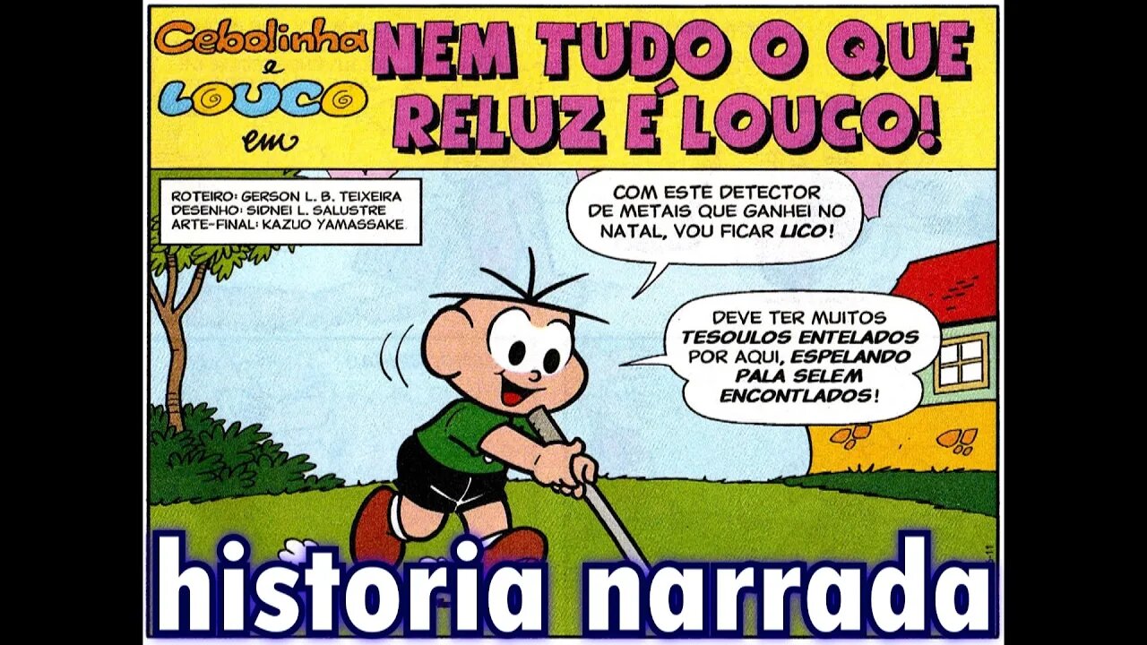 Cebolinha&Louco em-Nem tudo o que reluz é louco! | Gibis do Rapha