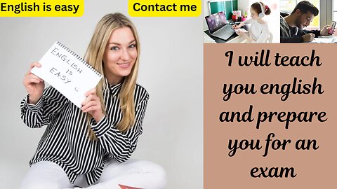 I will teach you english and prepare you for an exam. #learningenglish #englishlanguageteacher