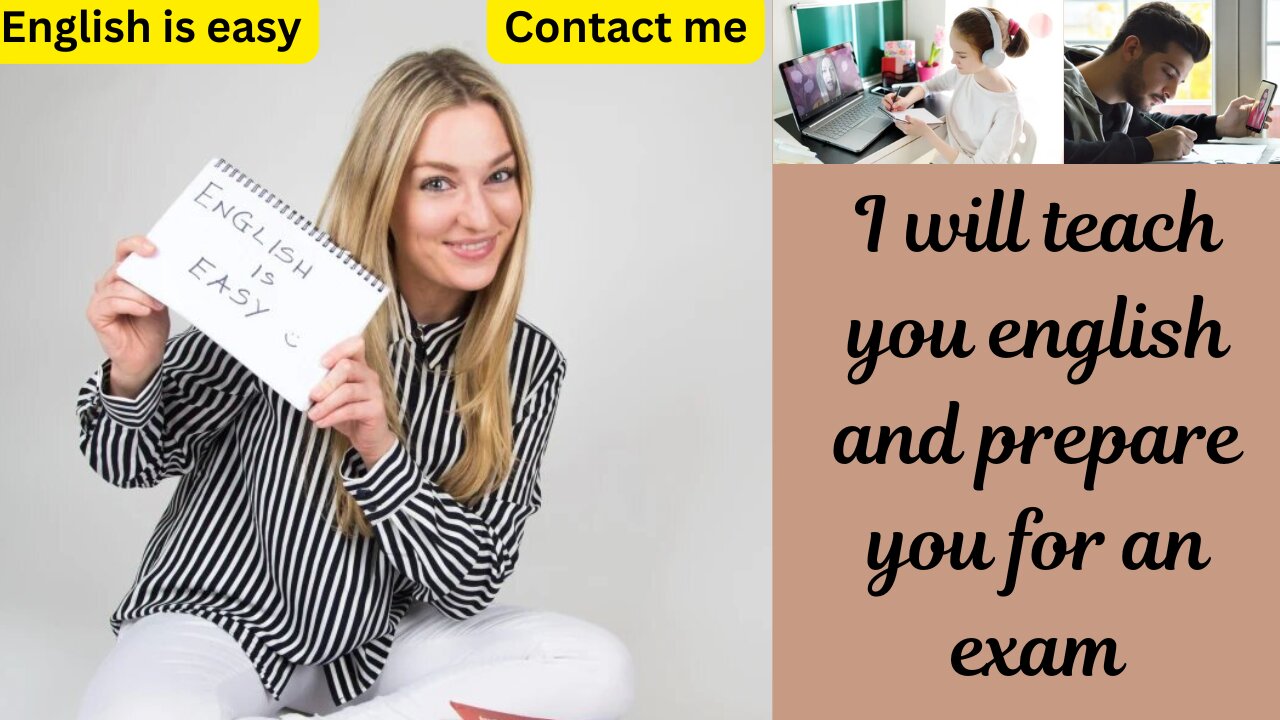 I will teach you english and prepare you for an exam. #learningenglish #englishlanguageteacher
