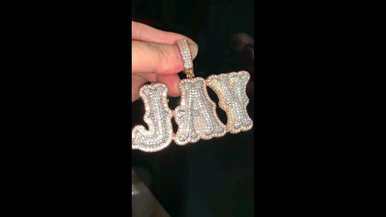 Extra cool iced out custom pendant link in description