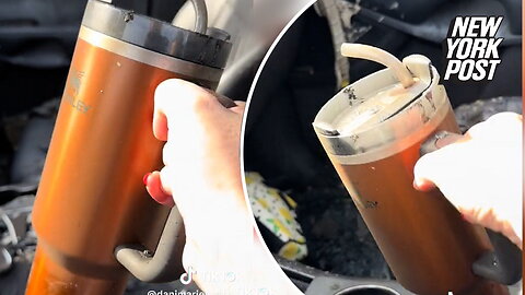 Stanley cup survives car fire -- company to buy her new vehicle