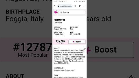 HAPPY 36 BIRTHDAY PIO D'ANTINI Comedian