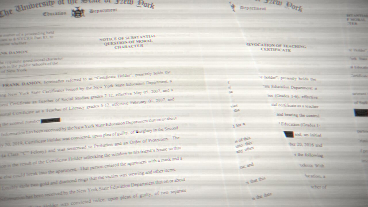 I-TEAM: More than 50 New York educators have lost certification since 2020