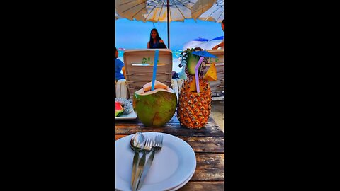 enjoying myself at the beach in Thailand