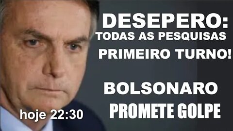 Sem votos, Bolsonaro CHORA tentando GOLPE... Leo Stoppa ao vivo 22:30
