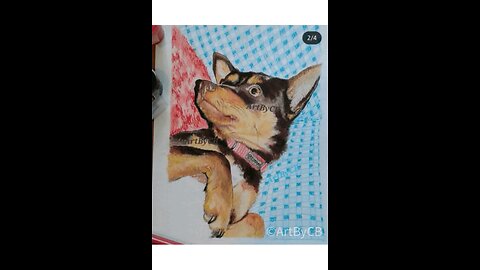 Painting Progression-DaisyDog