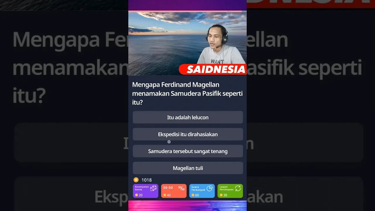 Alasan penamaan sebuah samudera | Quizzland level 6 part1
