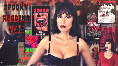 Halloween Spooky Reading vlog | includes horror films and creepy treats | 7 books