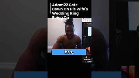 Adam22 gets down on his wife's wedding ring being off #comedy #viral #love