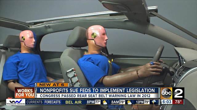 The back seat of your car is supposed to have a seat belt warning system