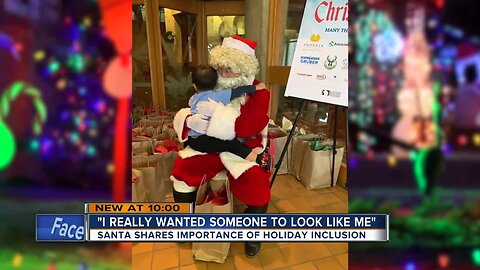 'I really wanted someone to look like me:' Santa shares importance of holiday inclusion