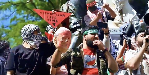 Riots Overtake White House - Bloody Joe Biden Mask & Burning American Flags