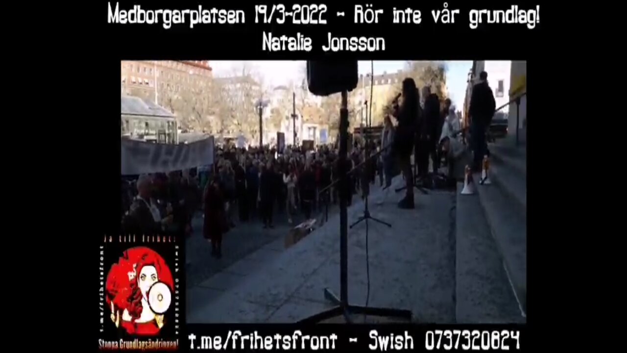 Natalie på Medborgarplatsen 19 mars