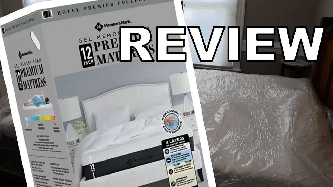 members mark memory foam mattress in a box from Sam's Club review and unboxing