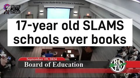 Teenage Girl ROASTS School Board Over Dirty Books