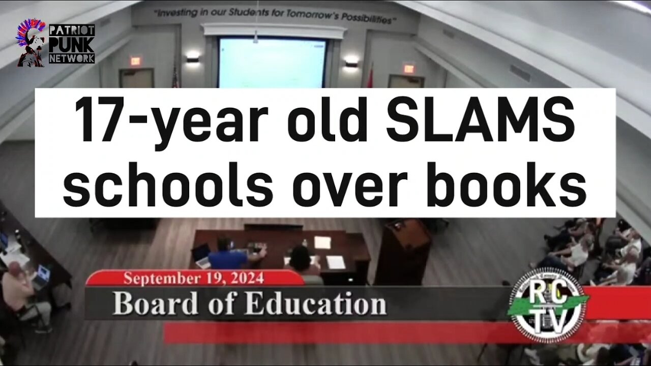 Teenage Girl ROASTS School Board Over Dirty Books