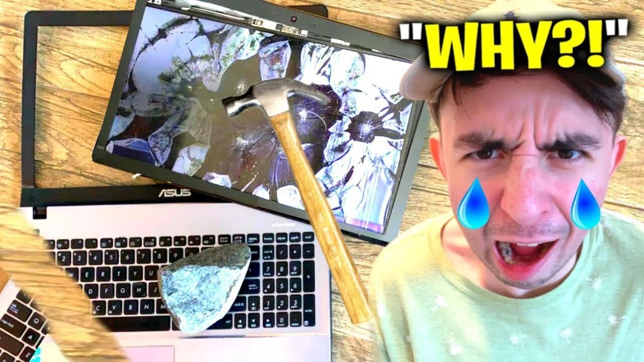 I Destroyed His Computer & Bought Him A New One.. (Fortnite)