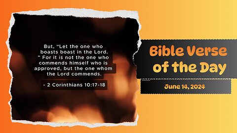 Bible Verse of the Day: June 14, 2024