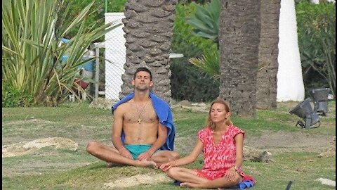 Novak Djokovic funny face 2021