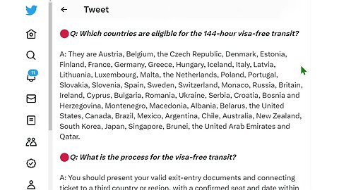 144小時過境免簽政策為前往第三國提供在中國短暫停留的機會