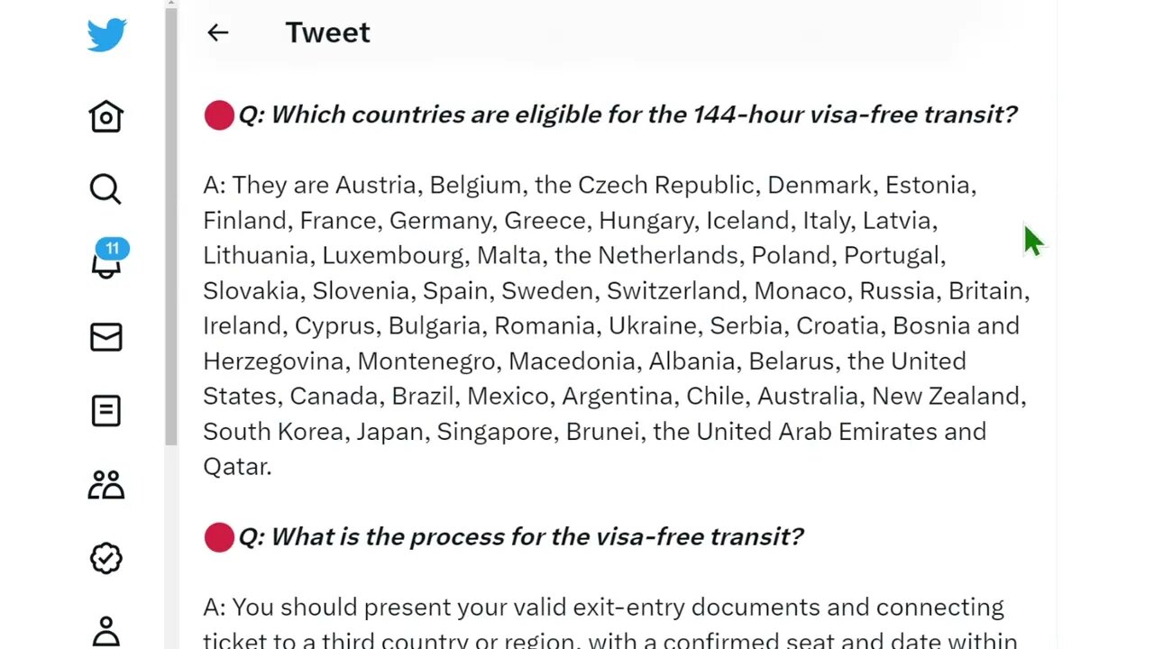 144小時過境免簽政策為前往第三國提供在中國短暫停留的機會