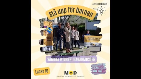 🤡 Lucka 10 | Stå upp för barnen - Tal av modiga clownen Sandra Wigren