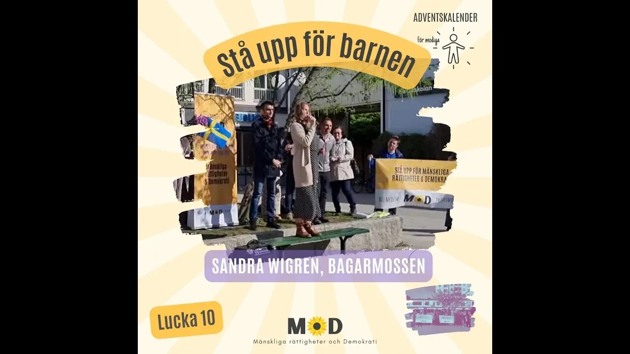 🤡 Lucka 10 | Stå upp för barnen - Tal av modiga clownen Sandra Wigren