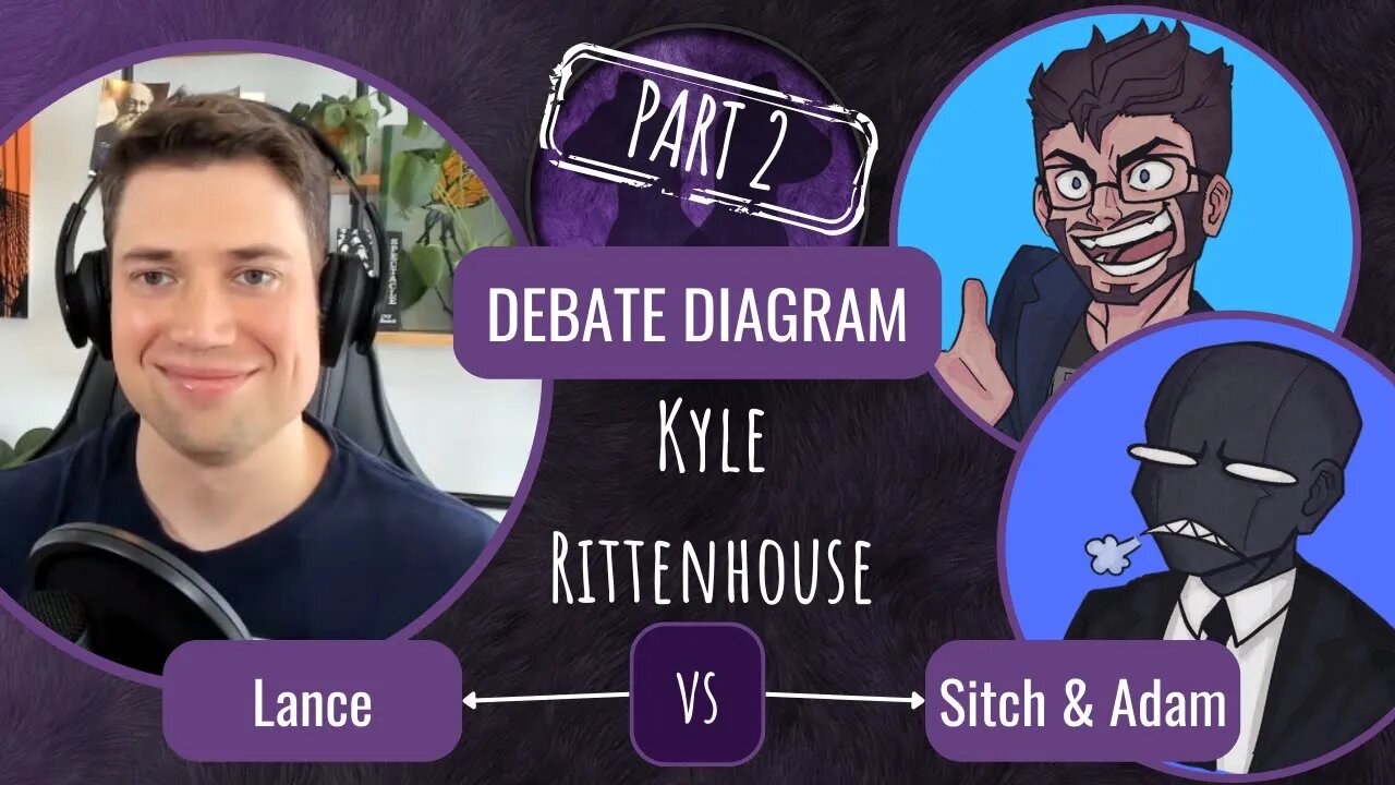 Debate Diagram 14: Sitch & Adam vs Lance from the Serfs - Kyle Rittenhouse - Part 2 (attempt 2)