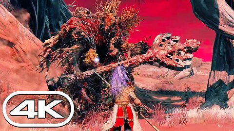 Elden Ring - Putrid Avatar Boss Fight (4K HDR 60FPS)