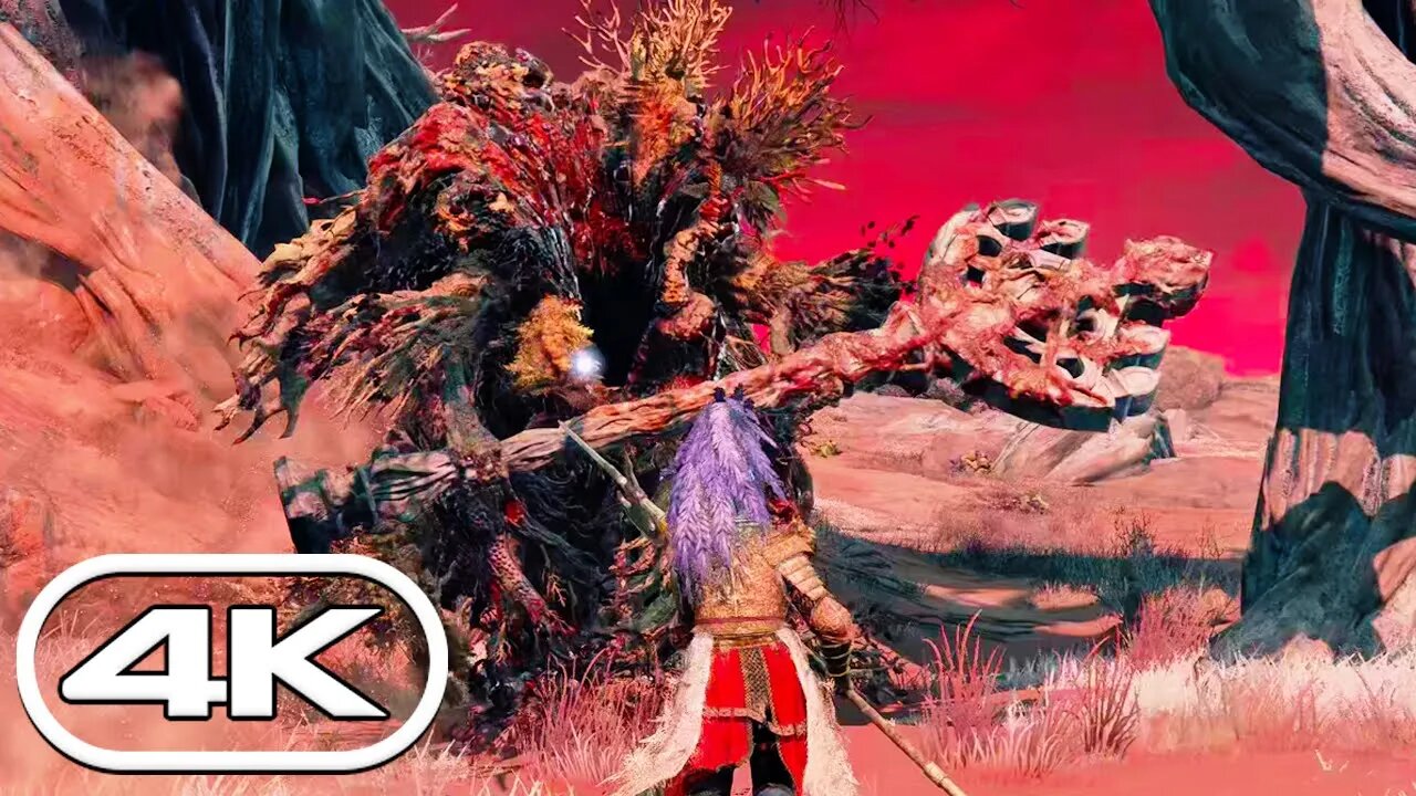 Elden Ring - Putrid Avatar Boss Fight (4K HDR 60FPS)