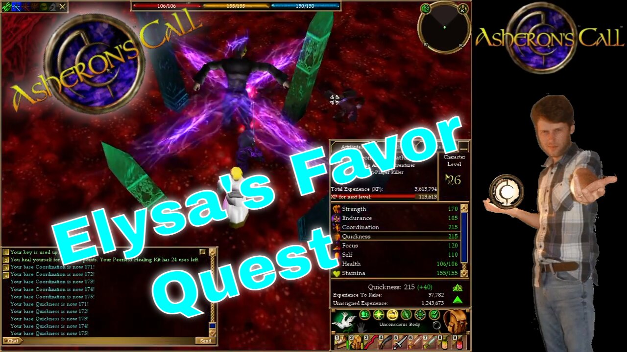 Just Playing Asheron's Call | Elysa's Favor Quest | Melee Dagger | Seedsow Shard | No Commentary