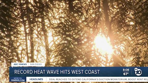 Record heat wave hits the west coast