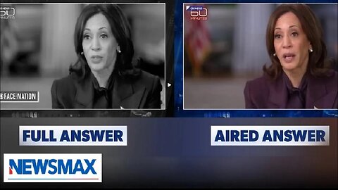 Legacy CBS News Caught Editing Kamala Harris' Interview Answer? - NewsMax 10/22/24