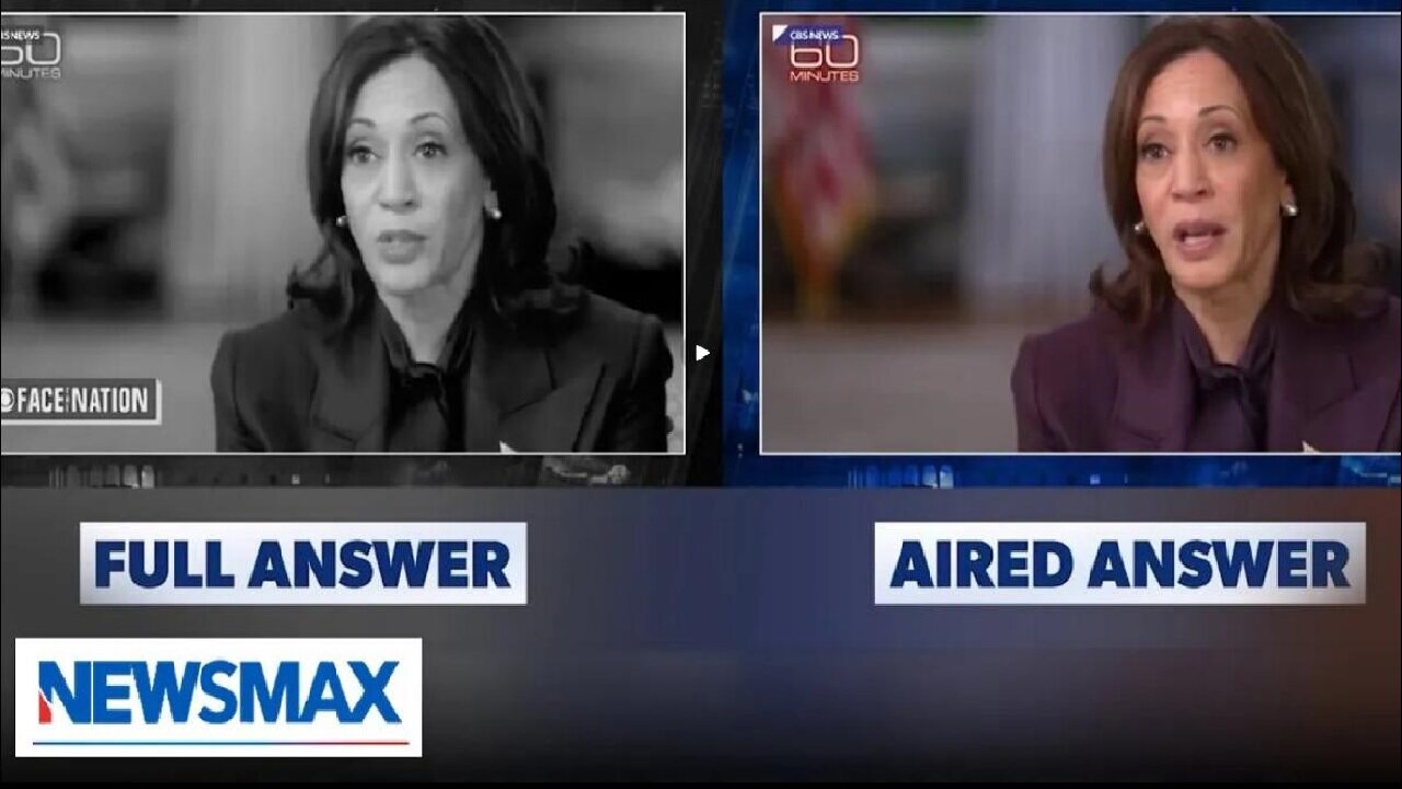 Legacy CBS News Caught Editing Kamala Harris' Interview Answer? - NewsMax 10/22/24