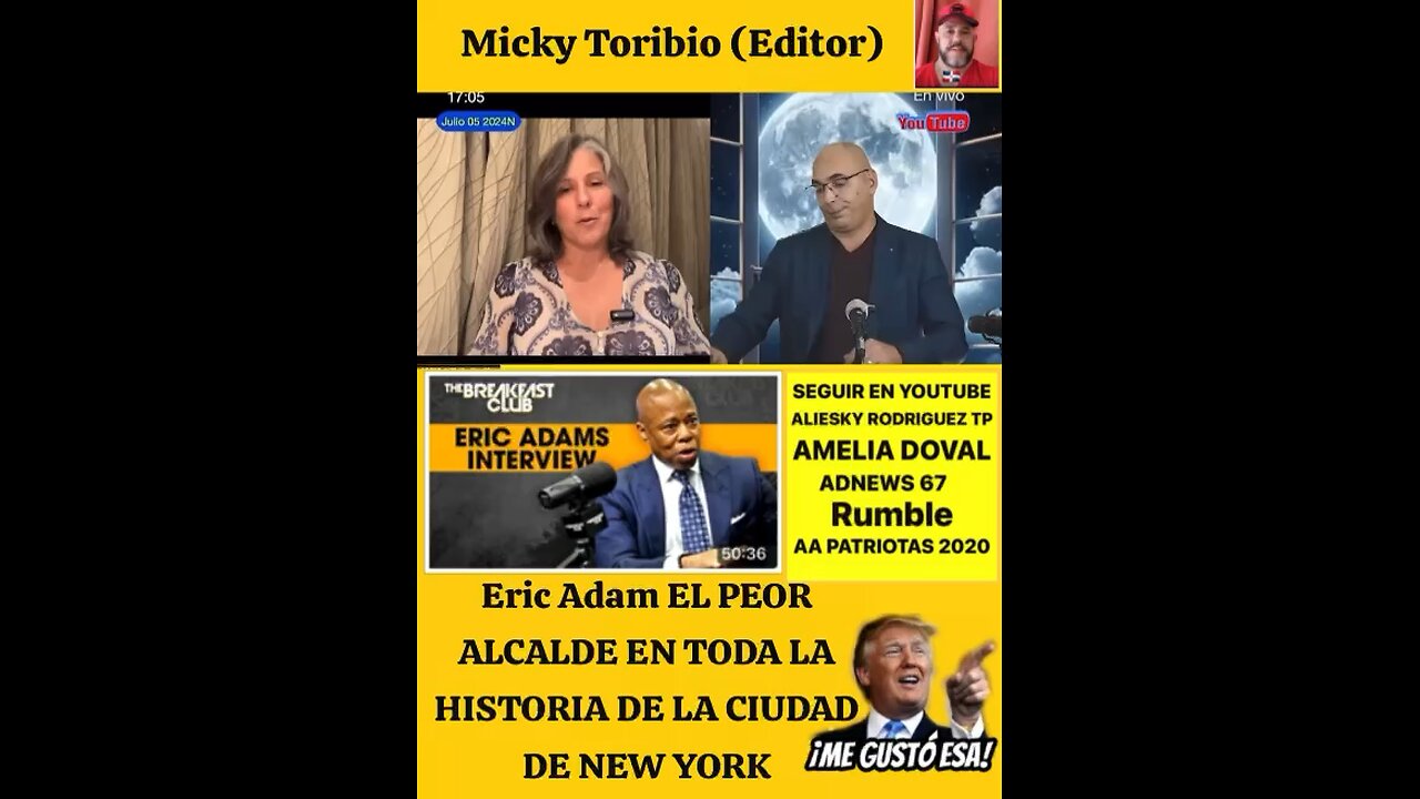 ALIESKY Y AMELIA LA CORRUPCION EN NEW YORK ALCALDE ERIC ADAM
