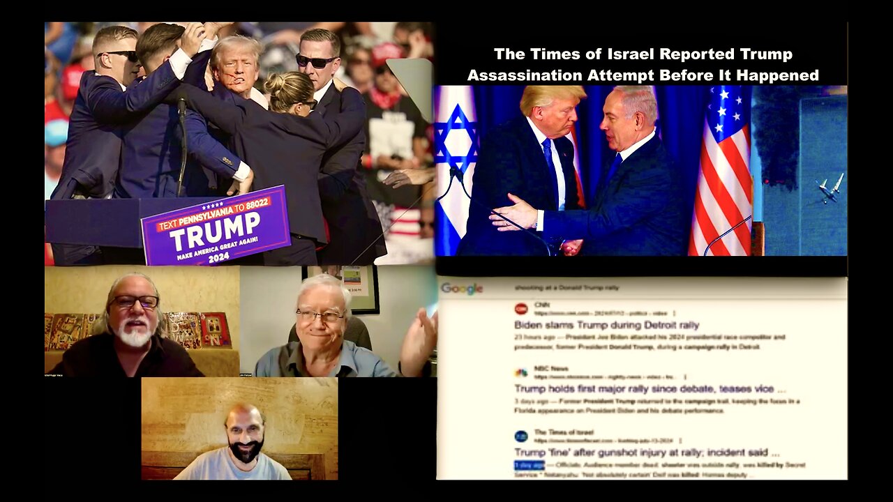 Jim Fetzer Victor Hugo Joachim Hagopian Expose Trump Shooting Foreknowledge Netanyahu JD Vance Thiel