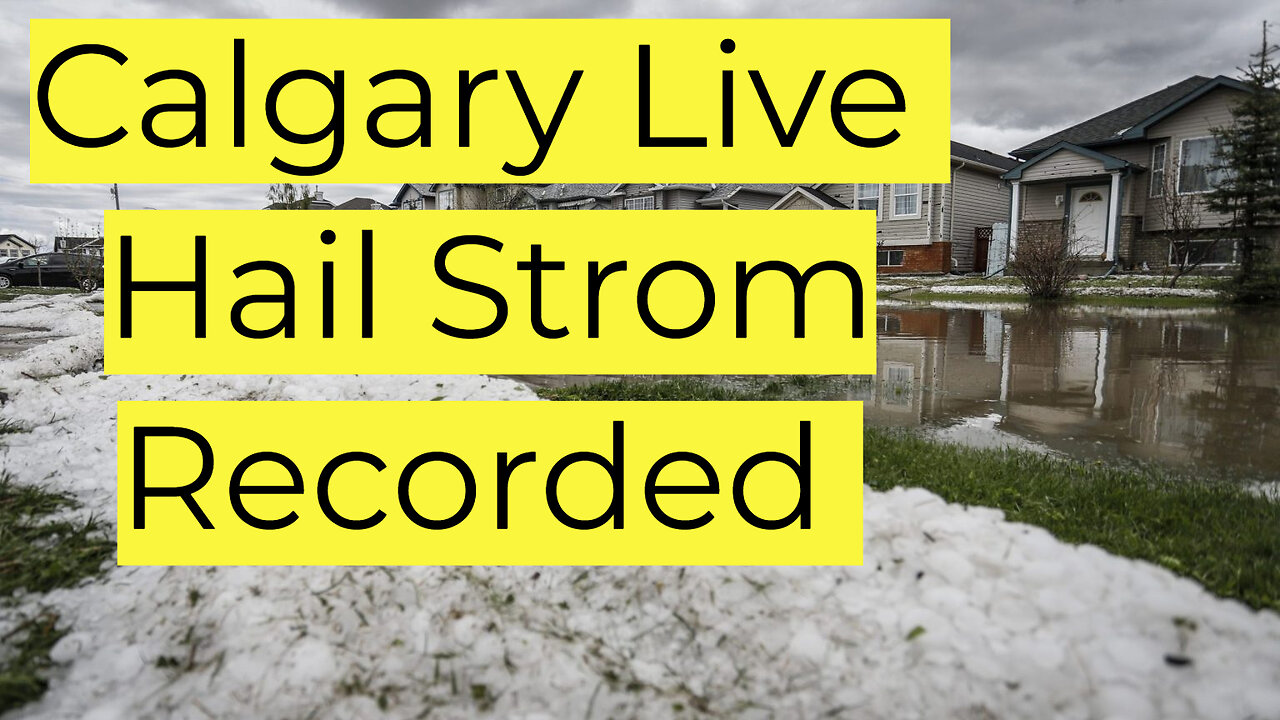 Just NOW Very Big Hail Storm In Canada's Calgary City LIVE Strom Recorded