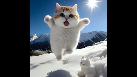 Cat waiking with two legs