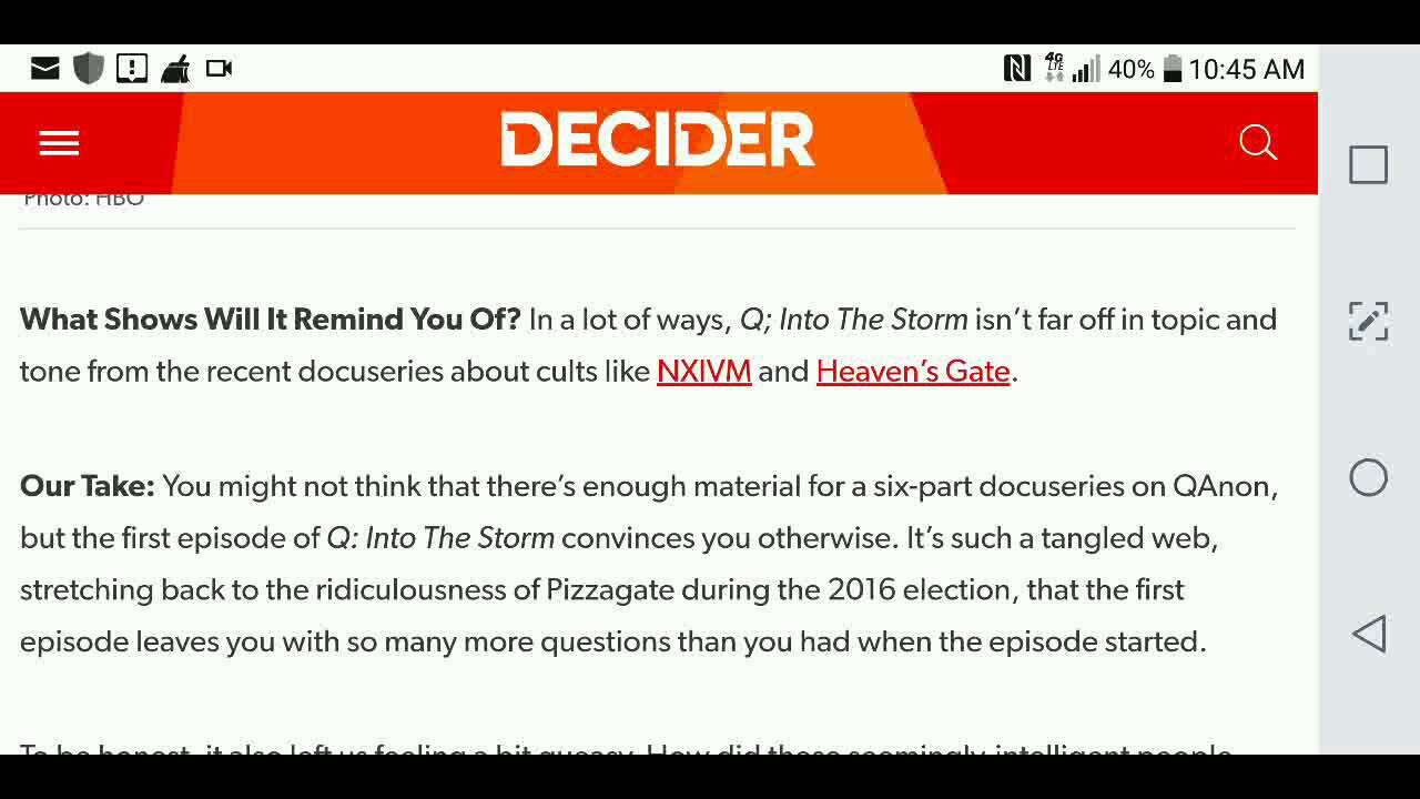 Reviewing a Review of the HBO QAnon Docuseries pt 2...