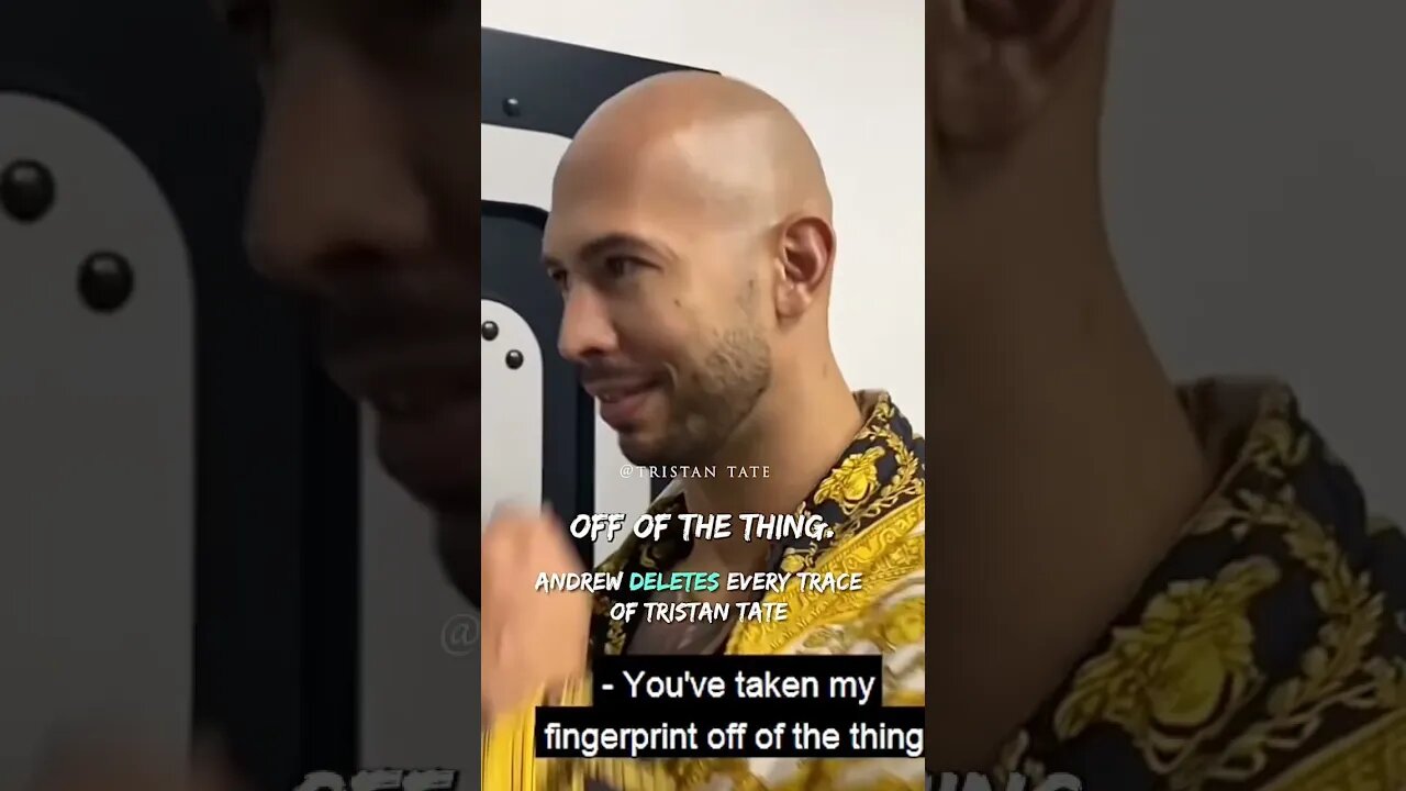 Andrew Deletes Every Trace Of Tristan Tate #Shorts