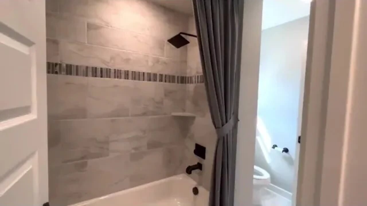 Bedroom Home with Mirrored Backsplash : New Home Tour 2022 : Model Home Tour