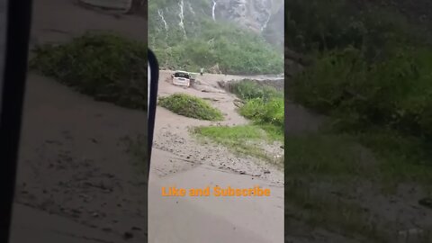 Brand new SUV swept away #arunachalpradesh #shorts #mahindra #scorpio #india