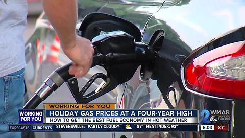 With high temps and high gas prices, here's how to improve fuel efficiency