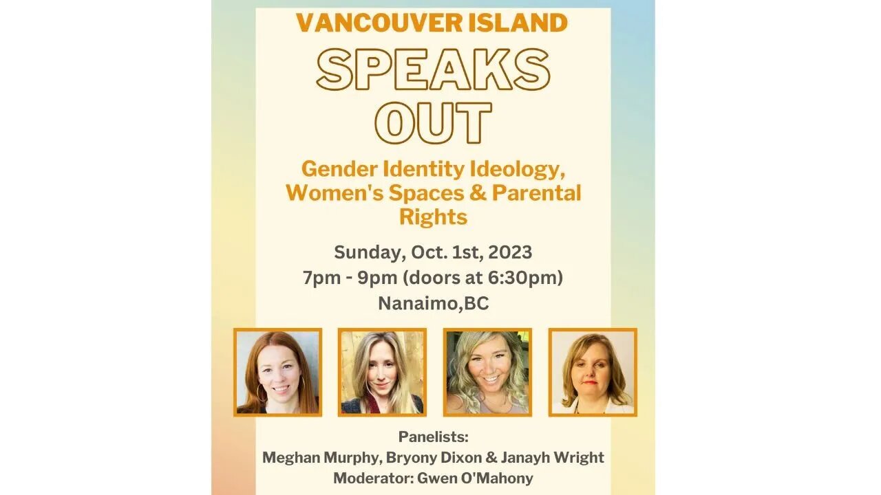 Vancouver Island Speaks Out! Gender identity ideology, women's spaces, and parental rights