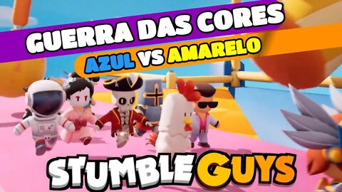 #stumbleguys GUERRA DAS CORES AZUL X AMARELO