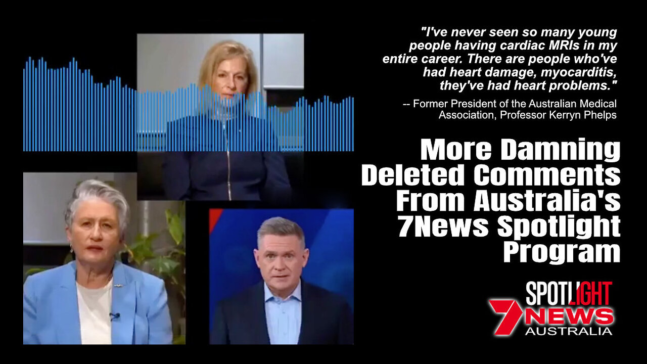 MORE Damning DELETED COMMENTS From Australia's 7News Spotlight Program